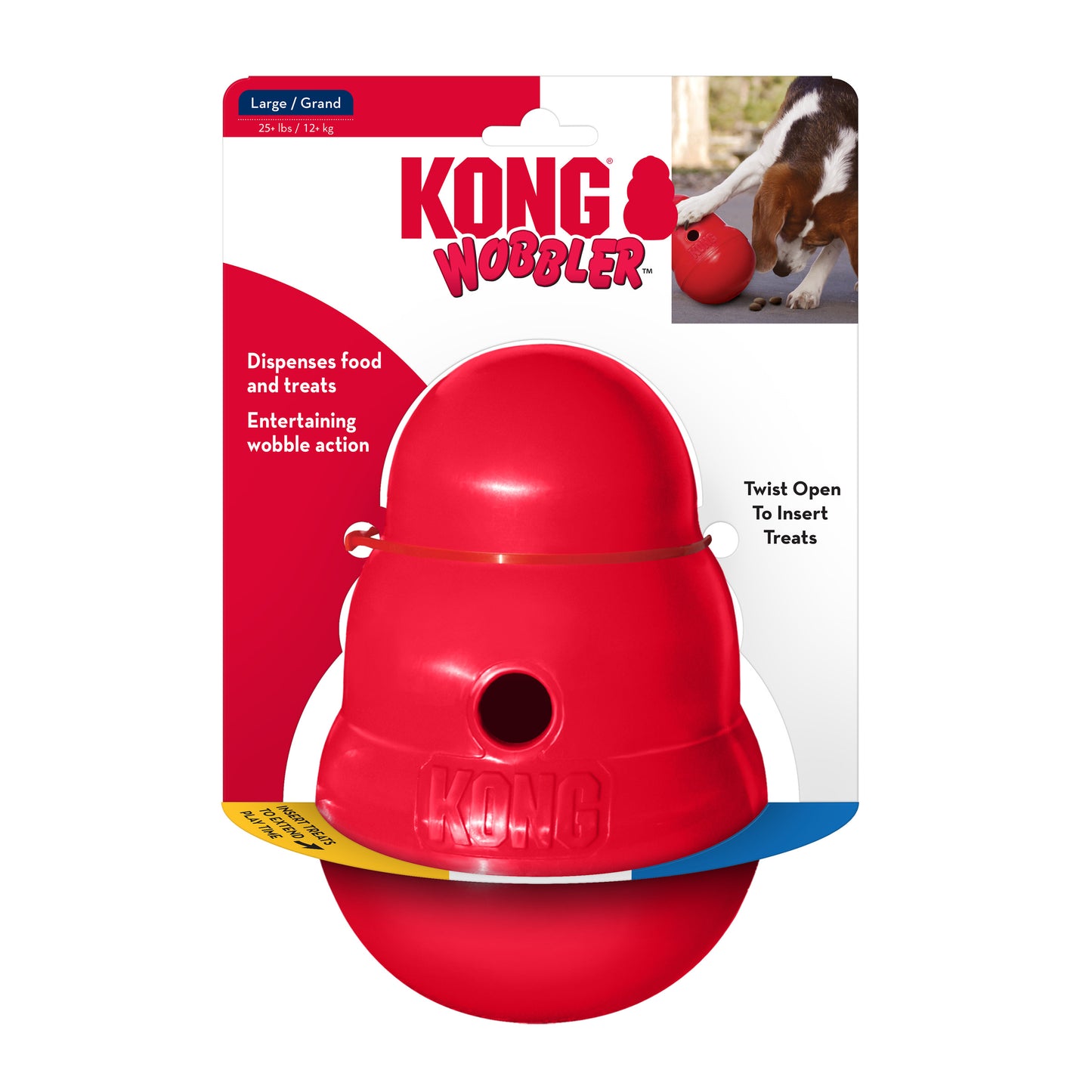 KONG Wobbler Treat Dispenser - 2 Sizes