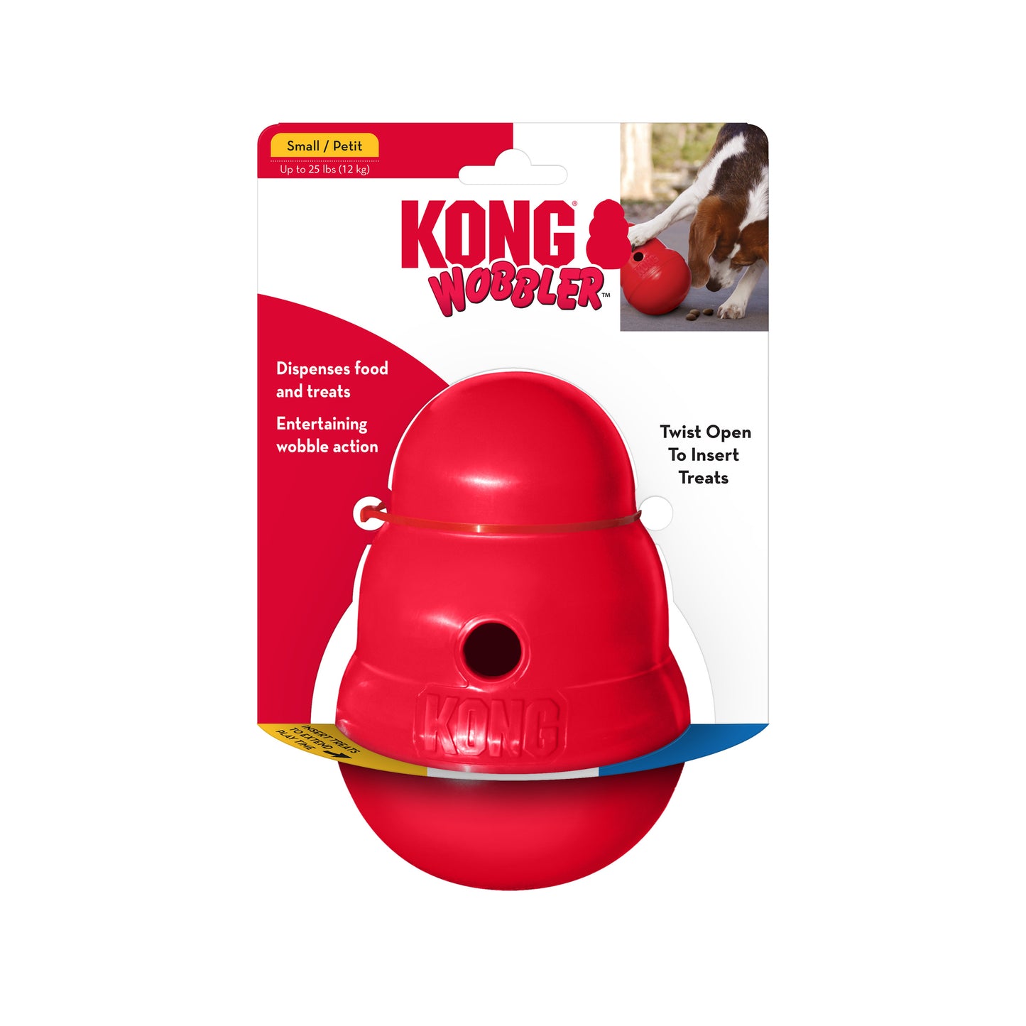 KONG Wobbler Treat Dispenser - 2 Sizes