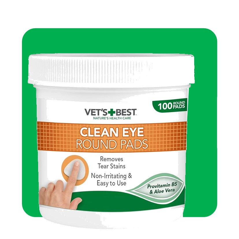 Vets Best Eye Cleaning Soft Pads - 100 Pack