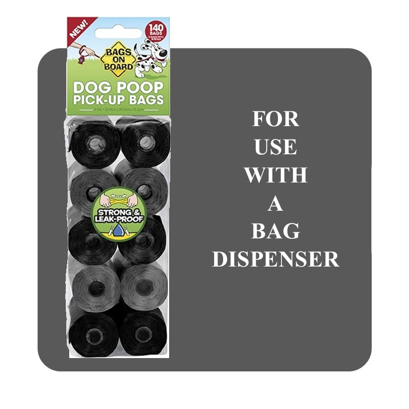 Bags On Board Refill Neutral Poo Bags 140 Pack