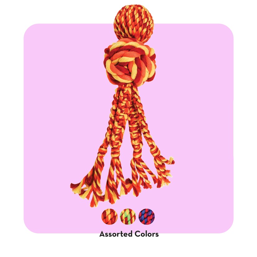 KONG Wubba Weaves With Rope