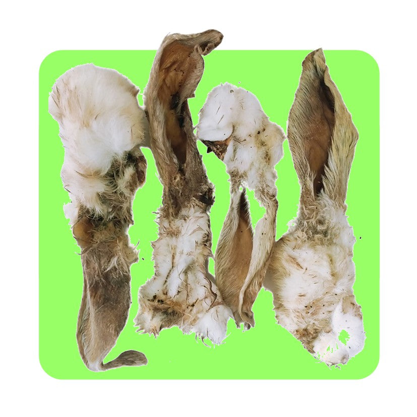 Rabbit Ears with Fur (Natural Dog Treats)