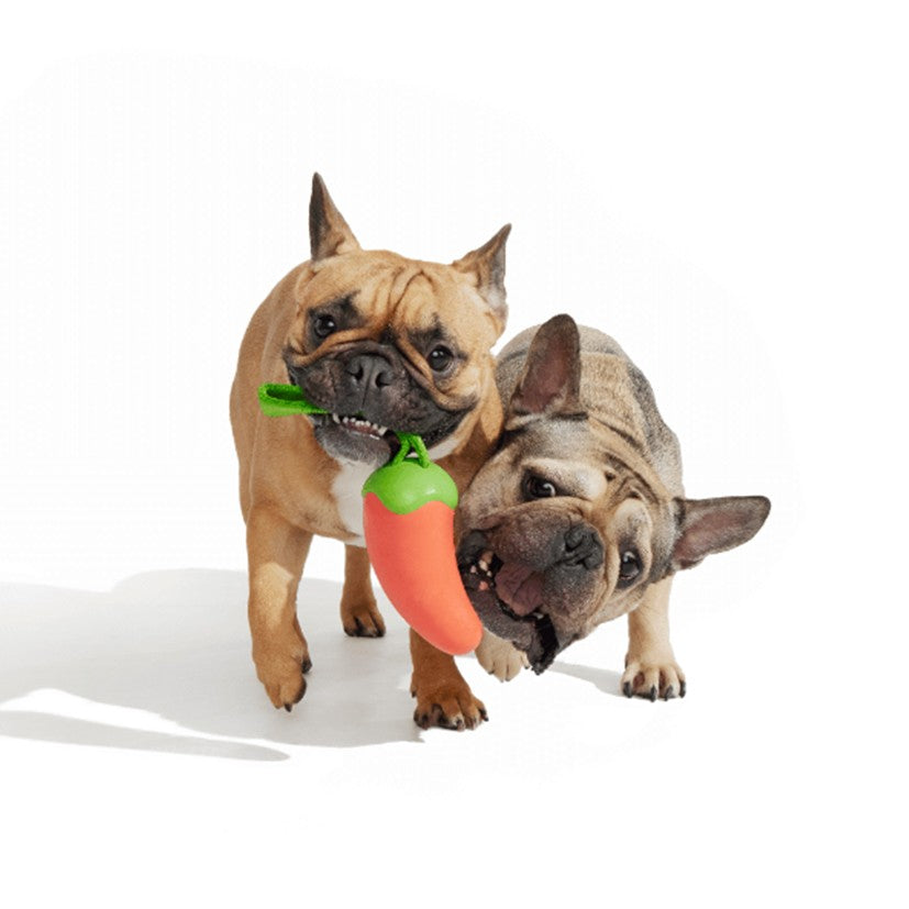 BARK A Squeaky Meat-A-Ball, Habanero Pupper, Hare Raiser & Hippie Hopper - Super Chewer Dog Toys