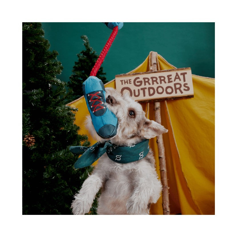 BARK Alps Tail Boots, Ani The Nene Goose, Hairloom Tomatoes & Kangaroo Tossing Plush & Rope Dog Toys