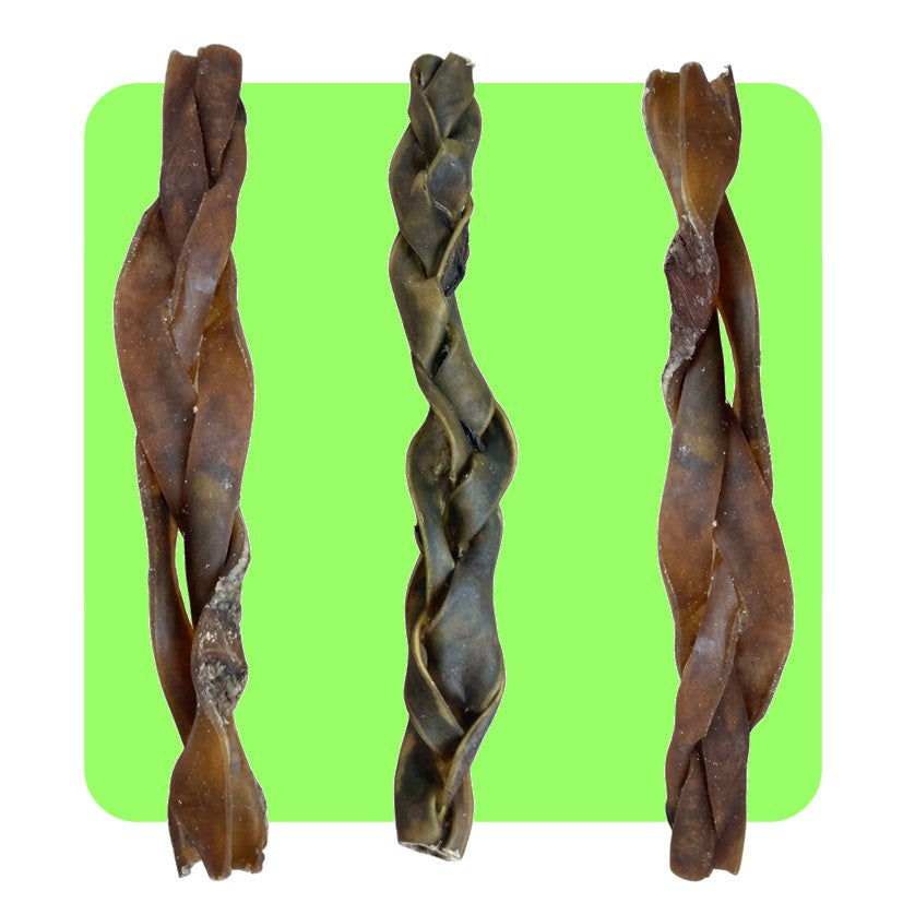 Braided Camel Skin 30cm (Natural Dog Treats)