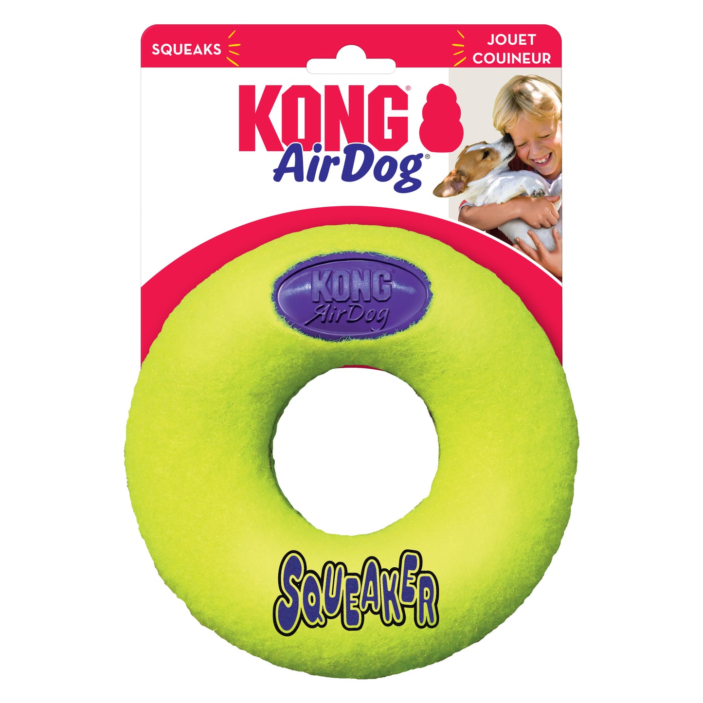 KONG Airdog Squeakair Bone, Donut, Dumbbell, Fetch Stick & Football