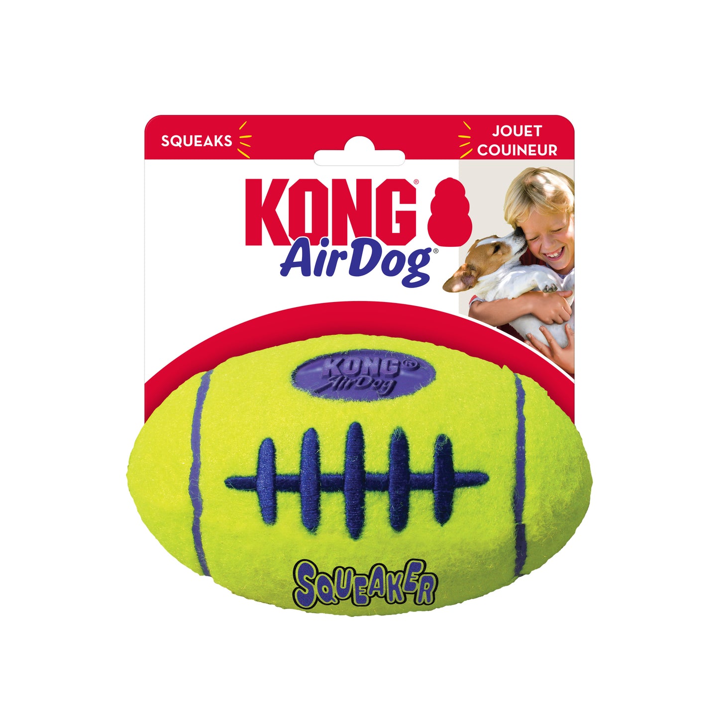 KONG Airdog Squeakair Bone, Donut, Dumbbell, Fetch Stick & Football