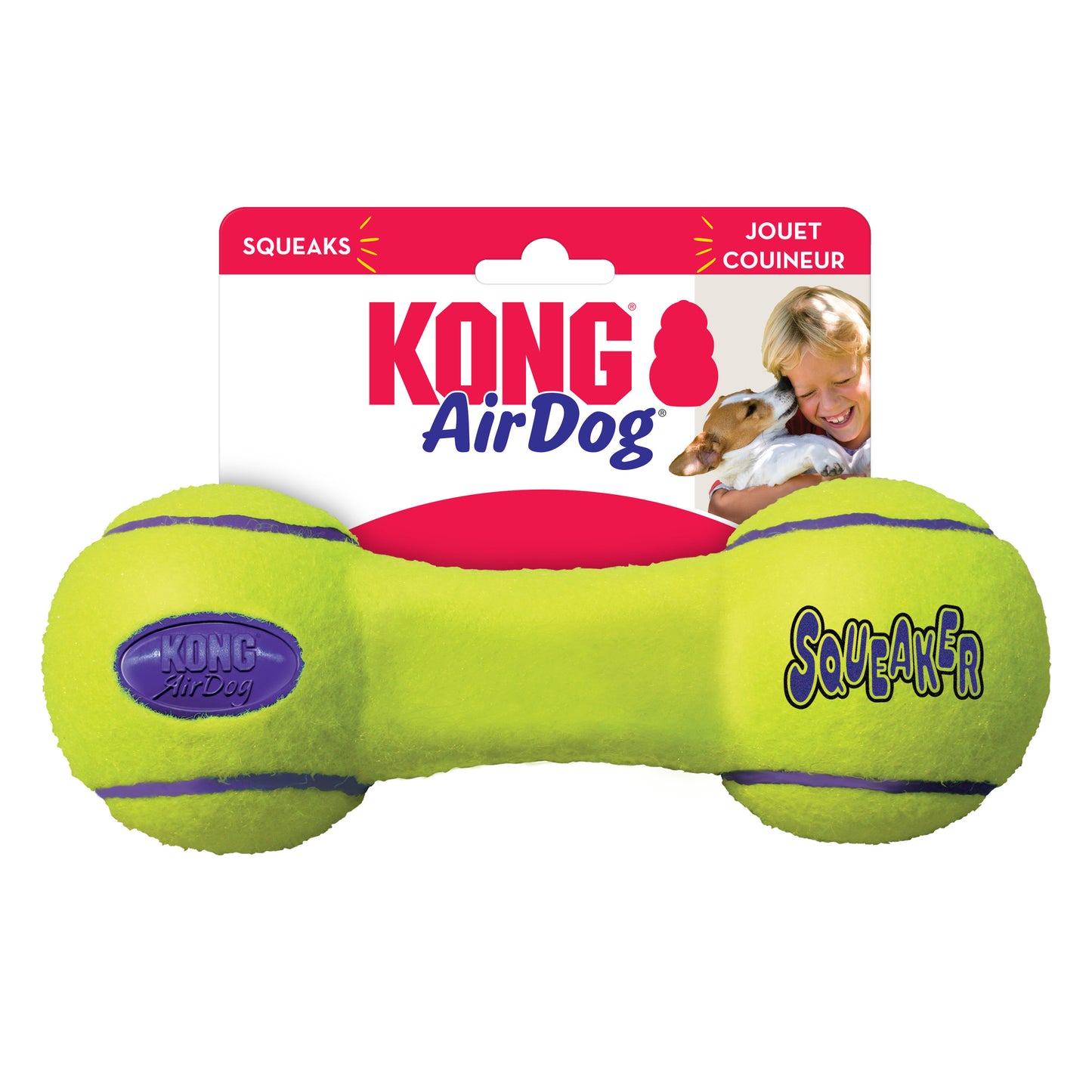 KONG Airdog Squeakair Bone, Donut, Dumbbell, Fetch Stick & Football