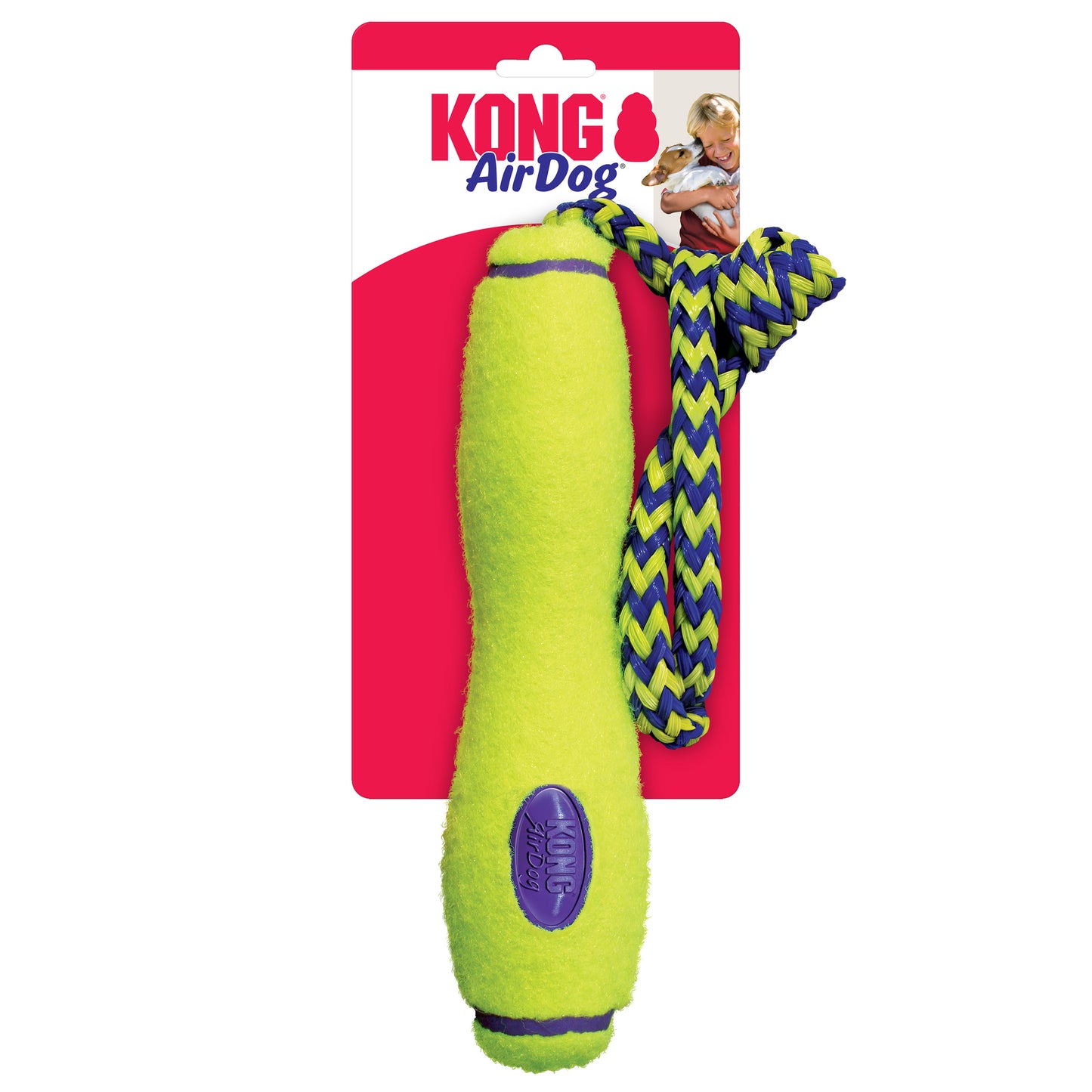 KONG Airdog Squeakair Bone, Donut, Dumbbell, Fetch Stick & Football