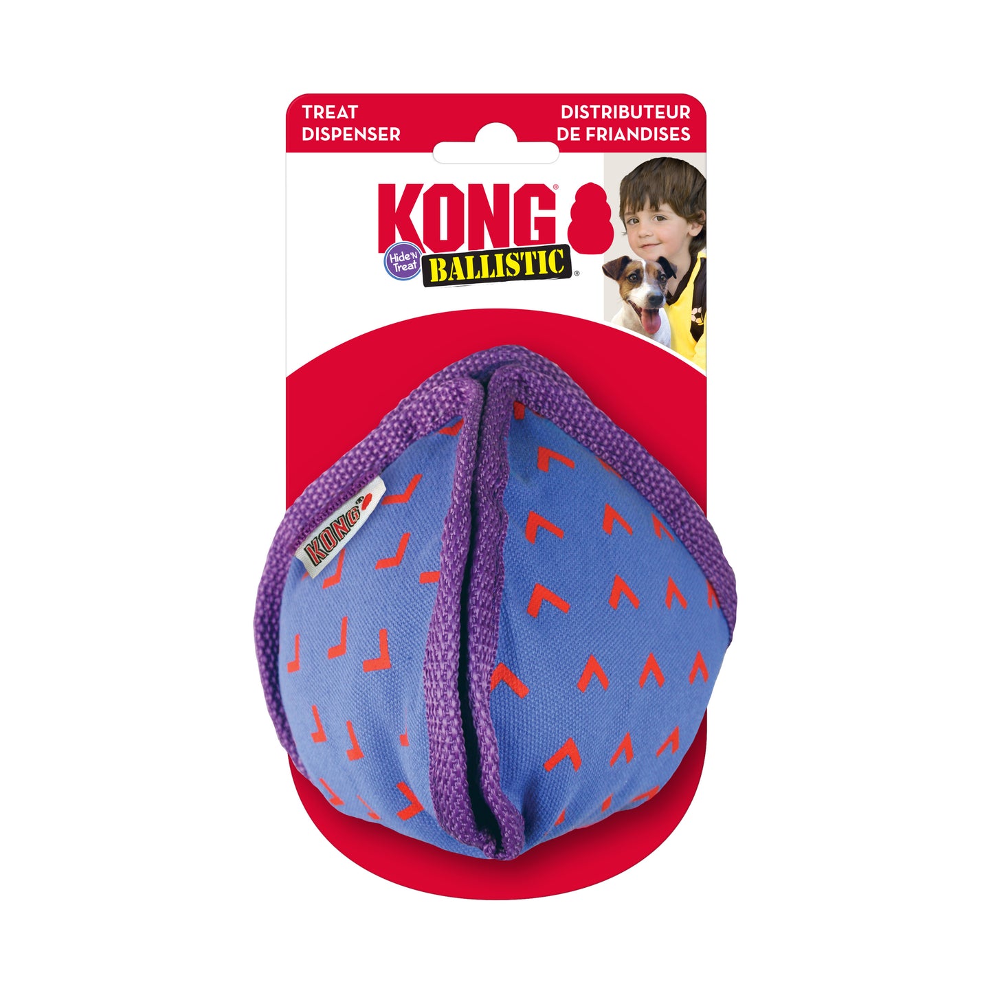 KONG Ballistic Hide n' Treat Assorted Treat Dispenser - 2 Sizes