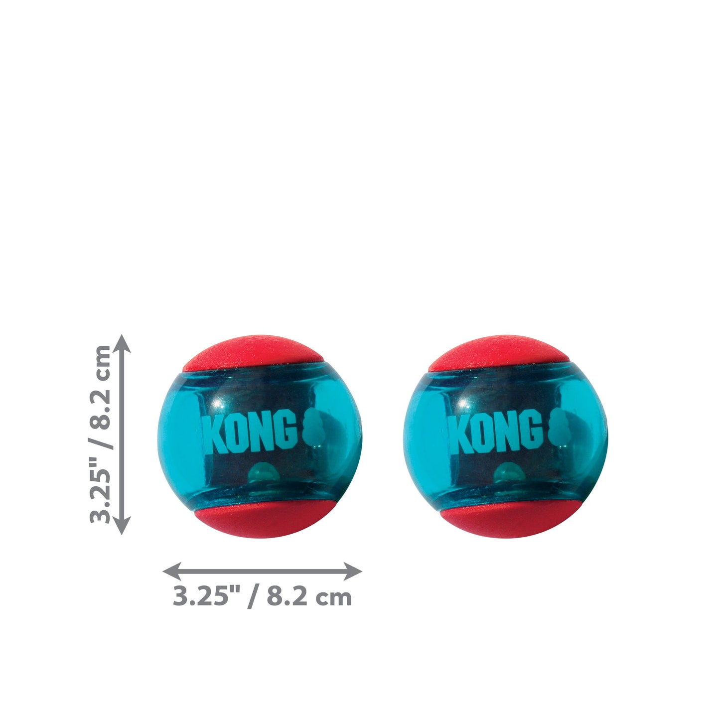 KONG Squeezz Action Balls & KONG Squeezz Geodz Balls