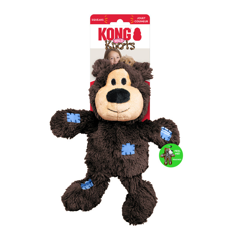 KONG Wild Knots Bear - 4 Sizes, 3 Colours
