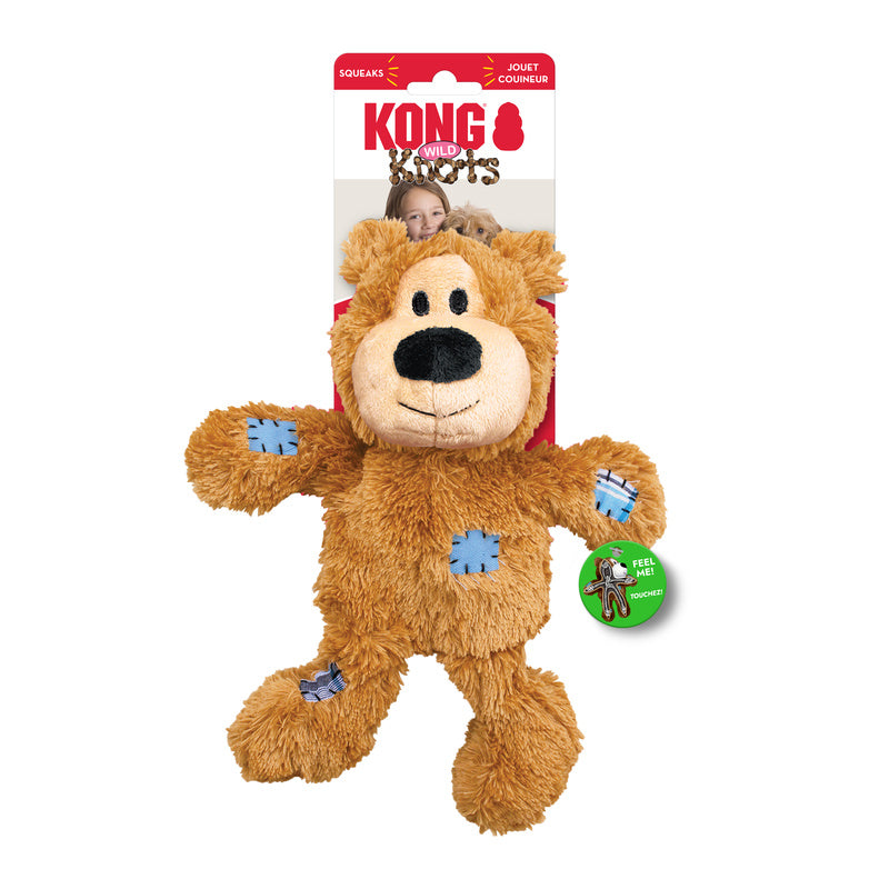 KONG Wild Knots Bear - 4 Sizes, 3 Colours