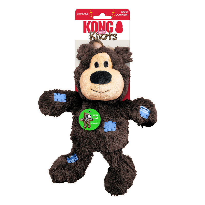 KONG Wild Knots Bear - 4 Sizes, 3 Colours