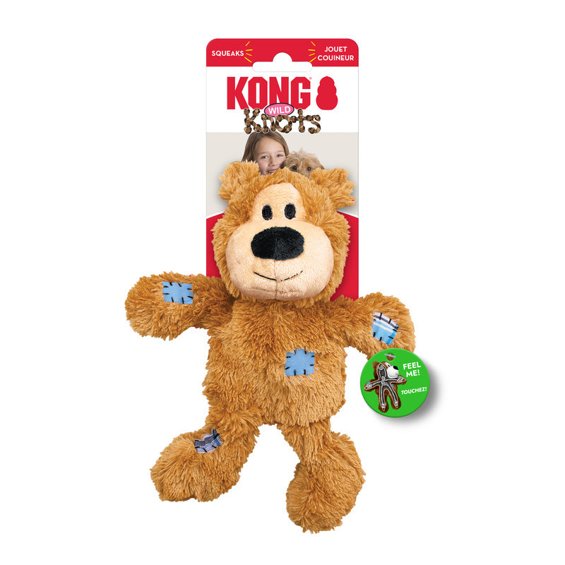KONG Wild Knots Bear - 4 Sizes, 3 Colours