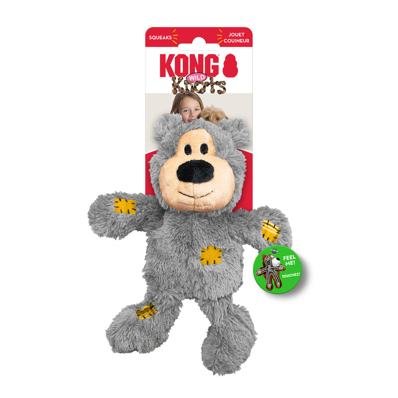 KONG Wild Knots Bear - 4 Sizes, 3 Colours