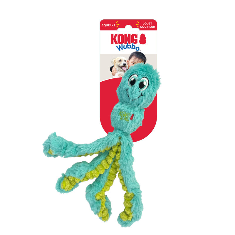 KONG Wubba Octopus - 2 Sizes, 3 Colours