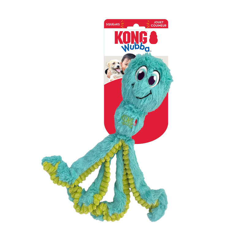 KONG Wubba Octopus - 2 Sizes, 3 Colours