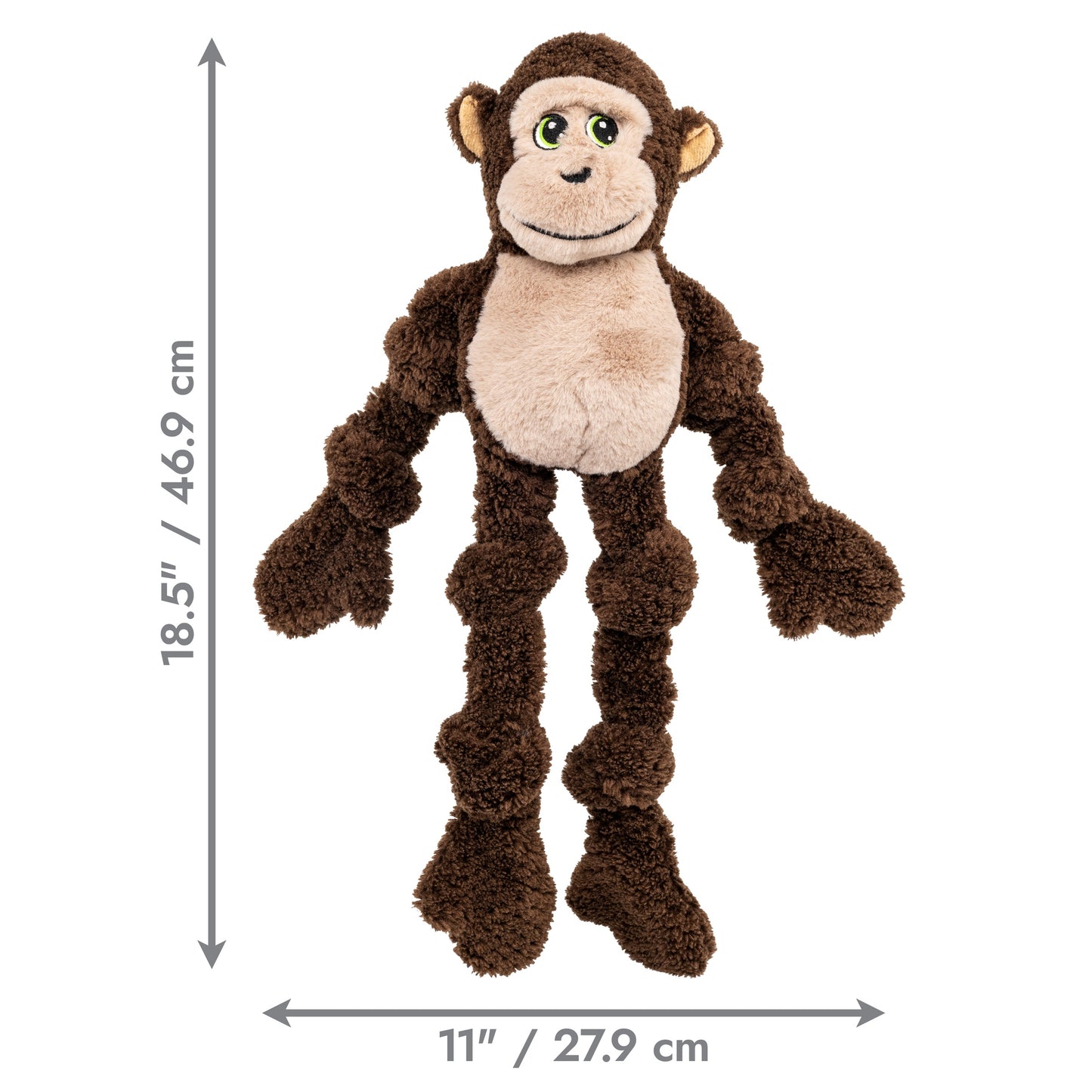 KONG Knots Frog & Monkey XL Soft Plush Dog Toys