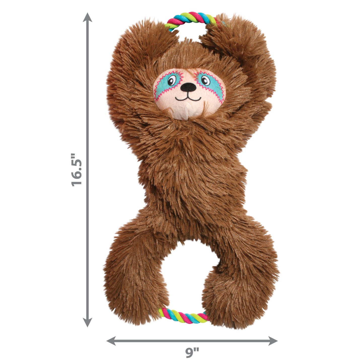 KONG Tuggz Monkey & Sloth Plush & Rope Dog Toys