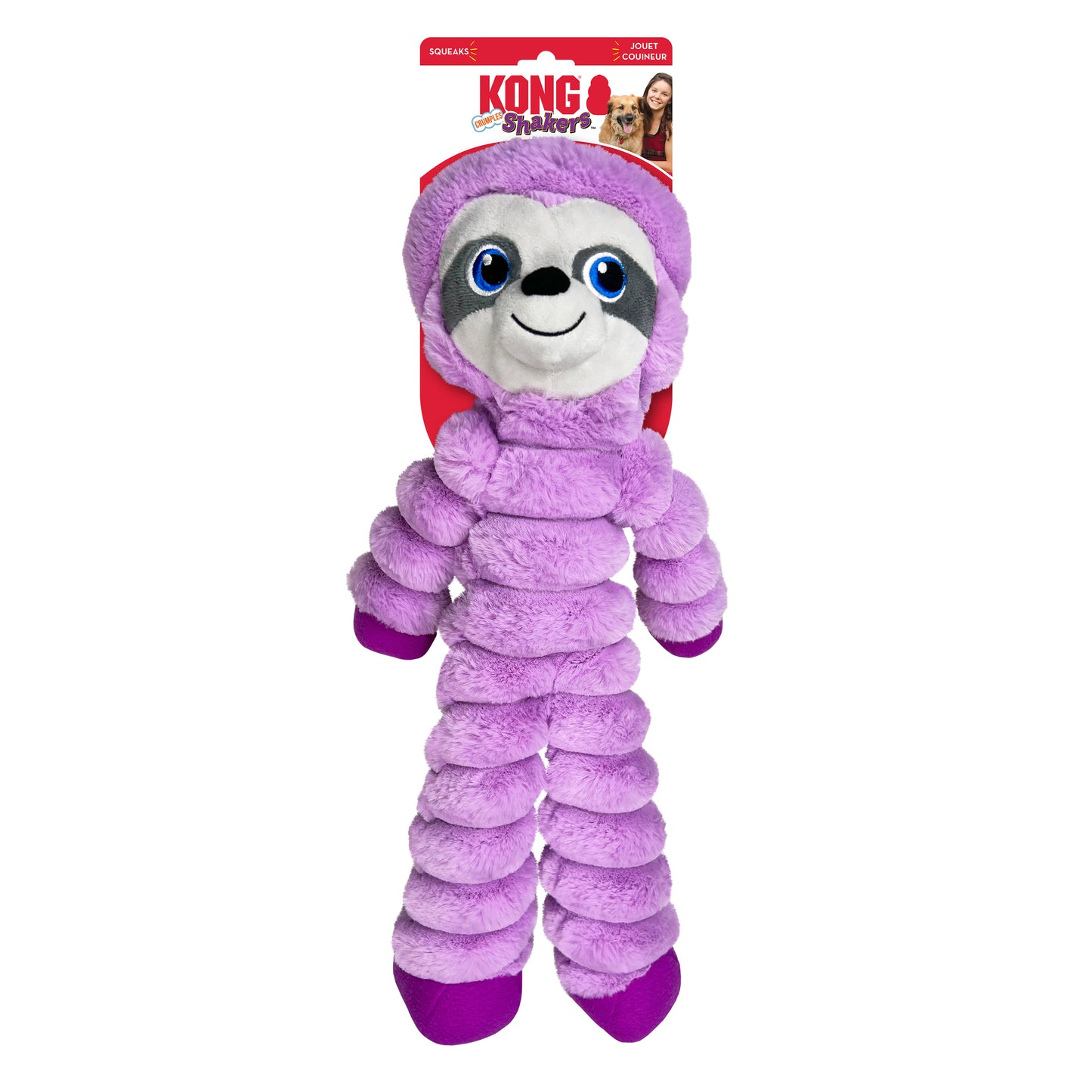 KONG Shakers Crumples - 3 Designs Soft Plush Floppy Dog Toys