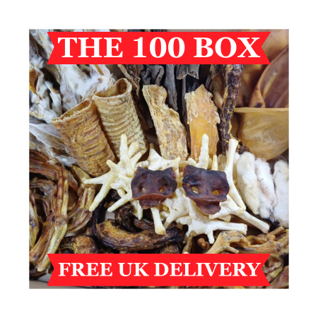 100 Mixed Natural Dog Treats - The Magnificent Box