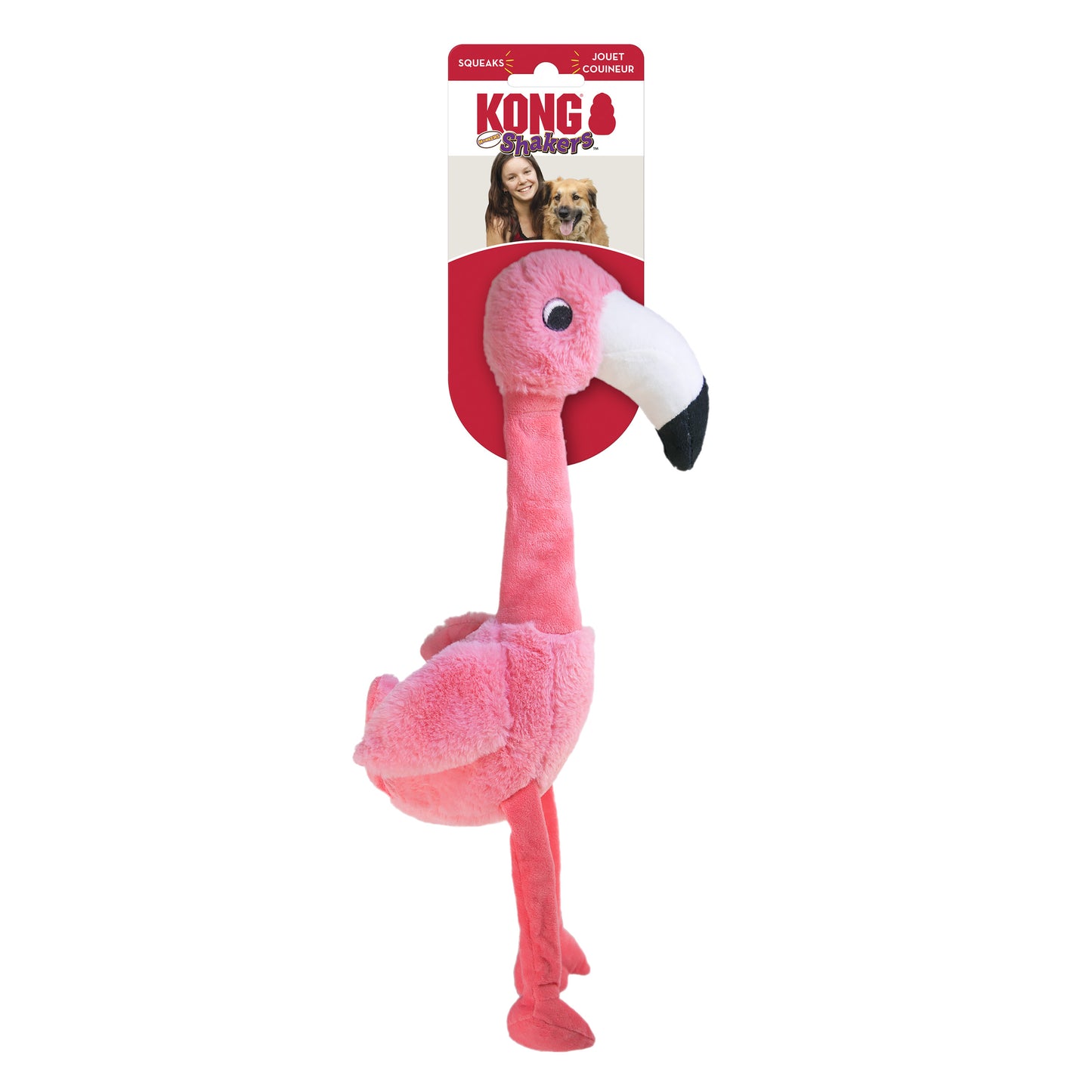 KONG Shakers Honkers Duck & Flamingo - 2 Sizes