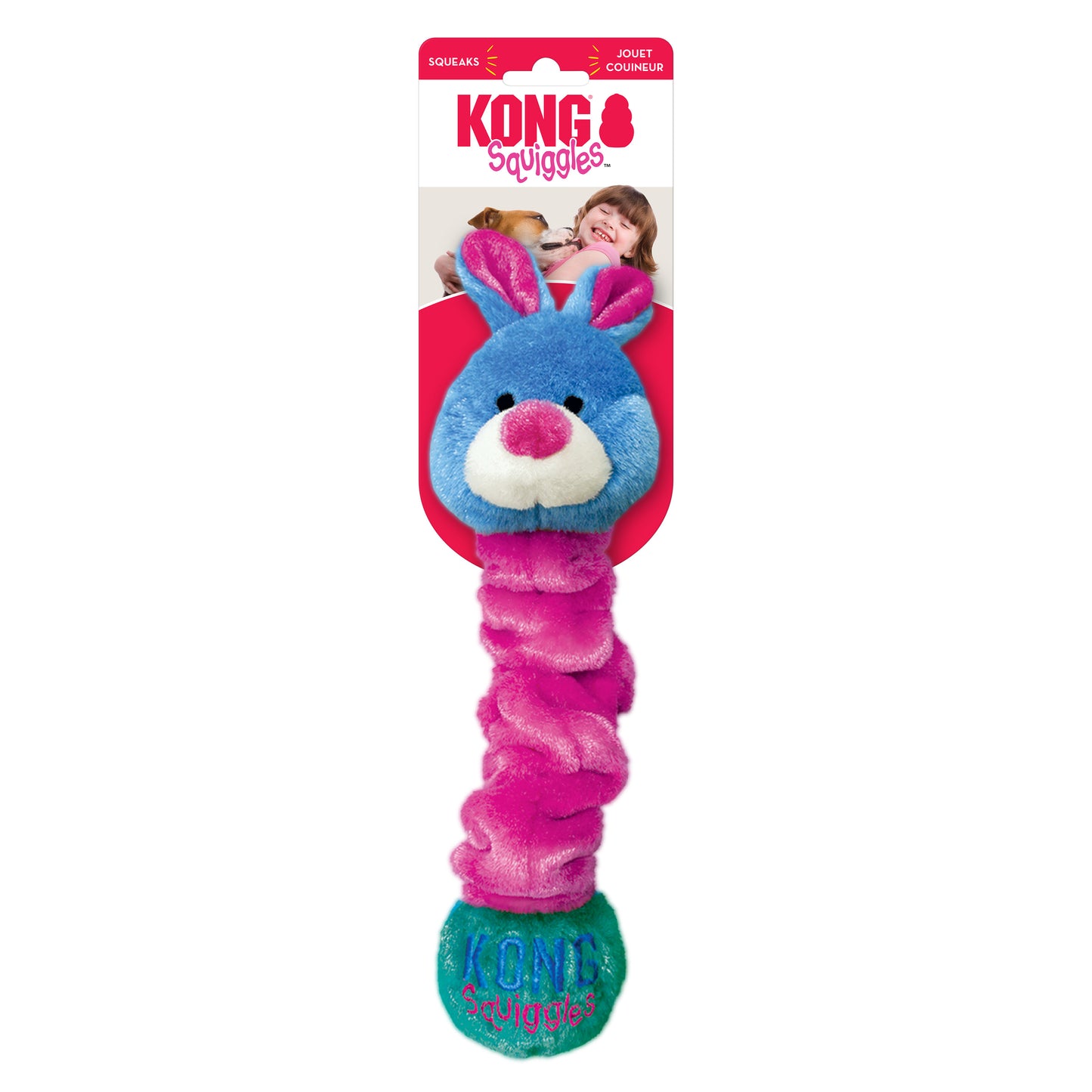 KONG Squiggles Soft Dog Toys - 2 Sizes