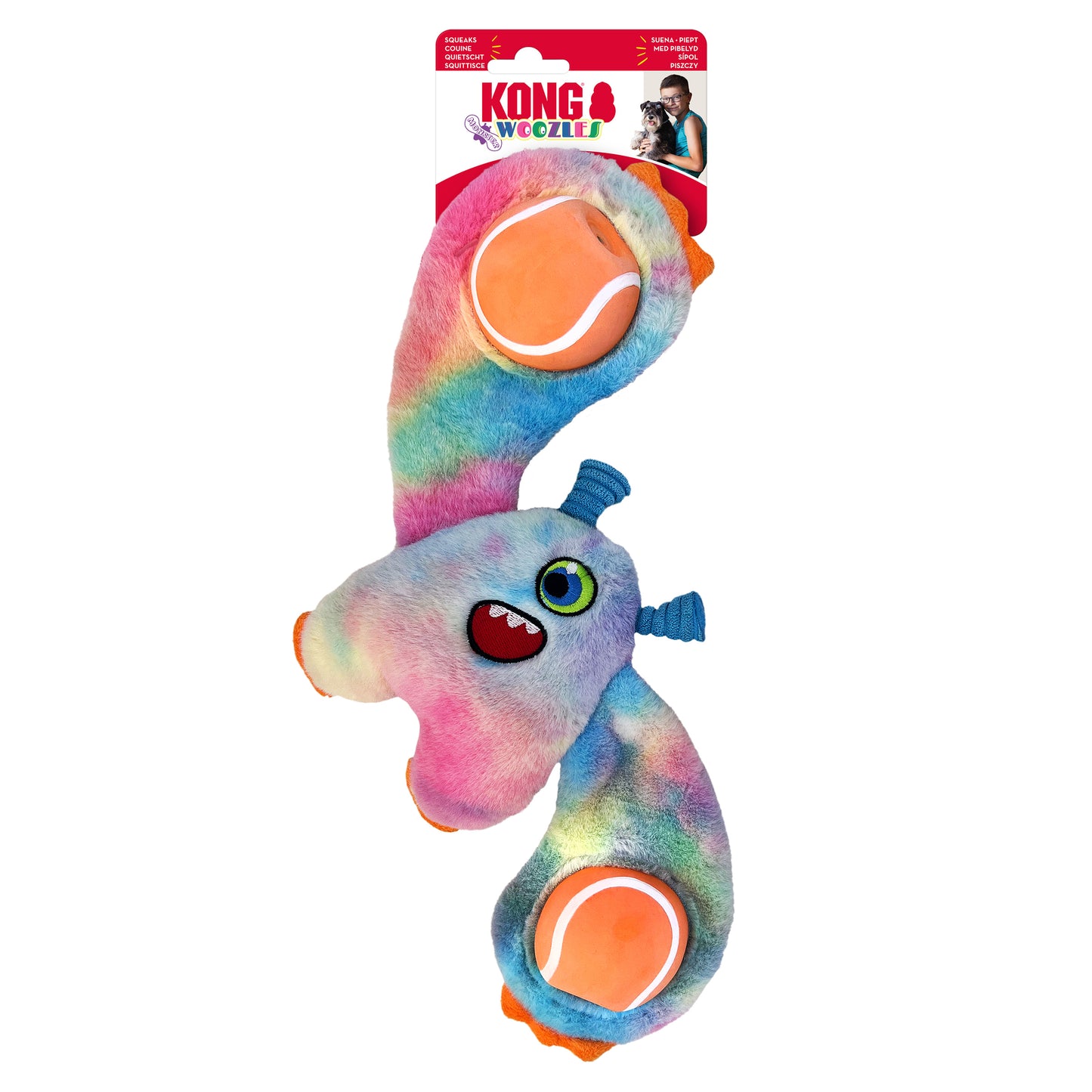 KONG Woozles Monster Plush Dog Toys