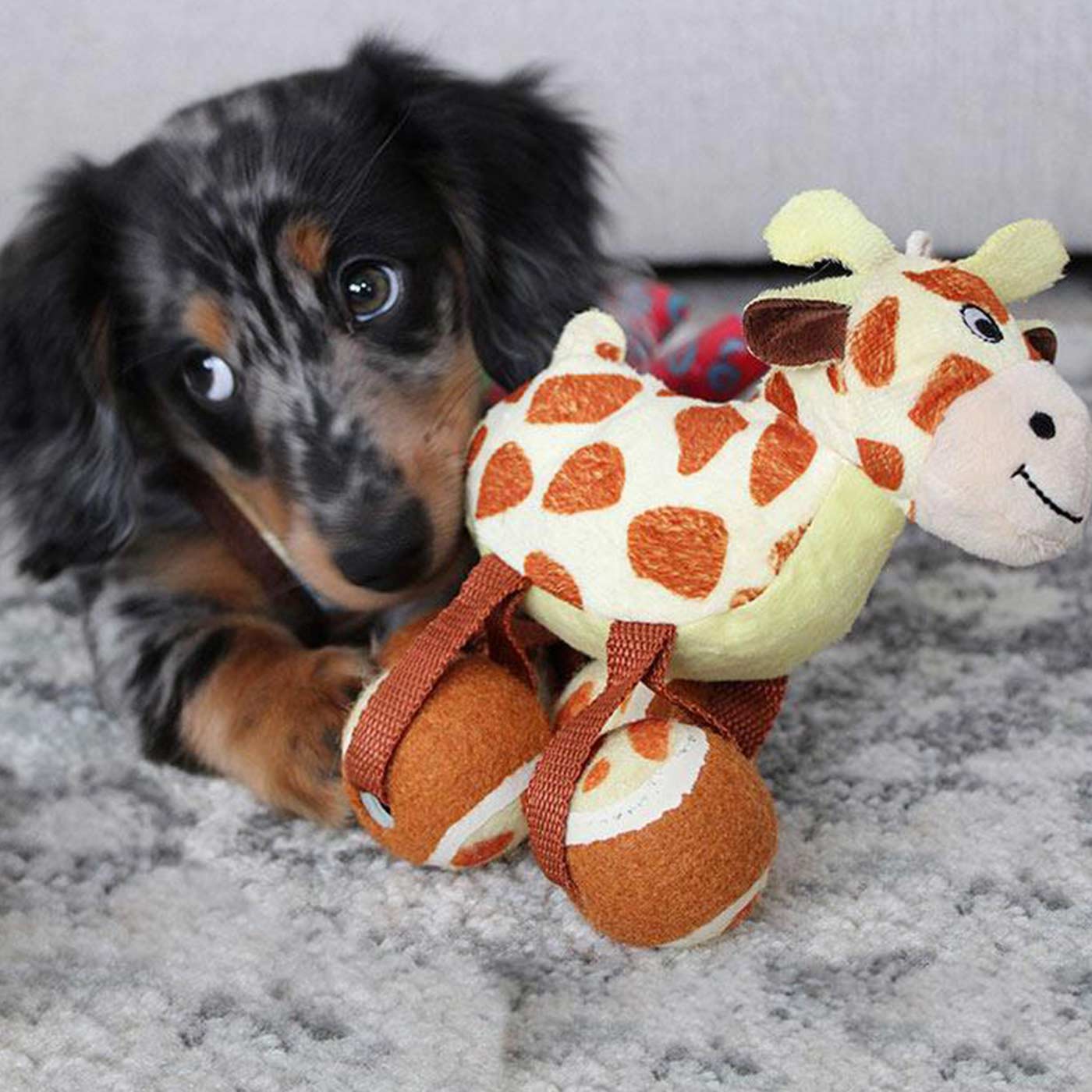 KONG TenniShoes Giraffe Dog Toy - 2 Sizes