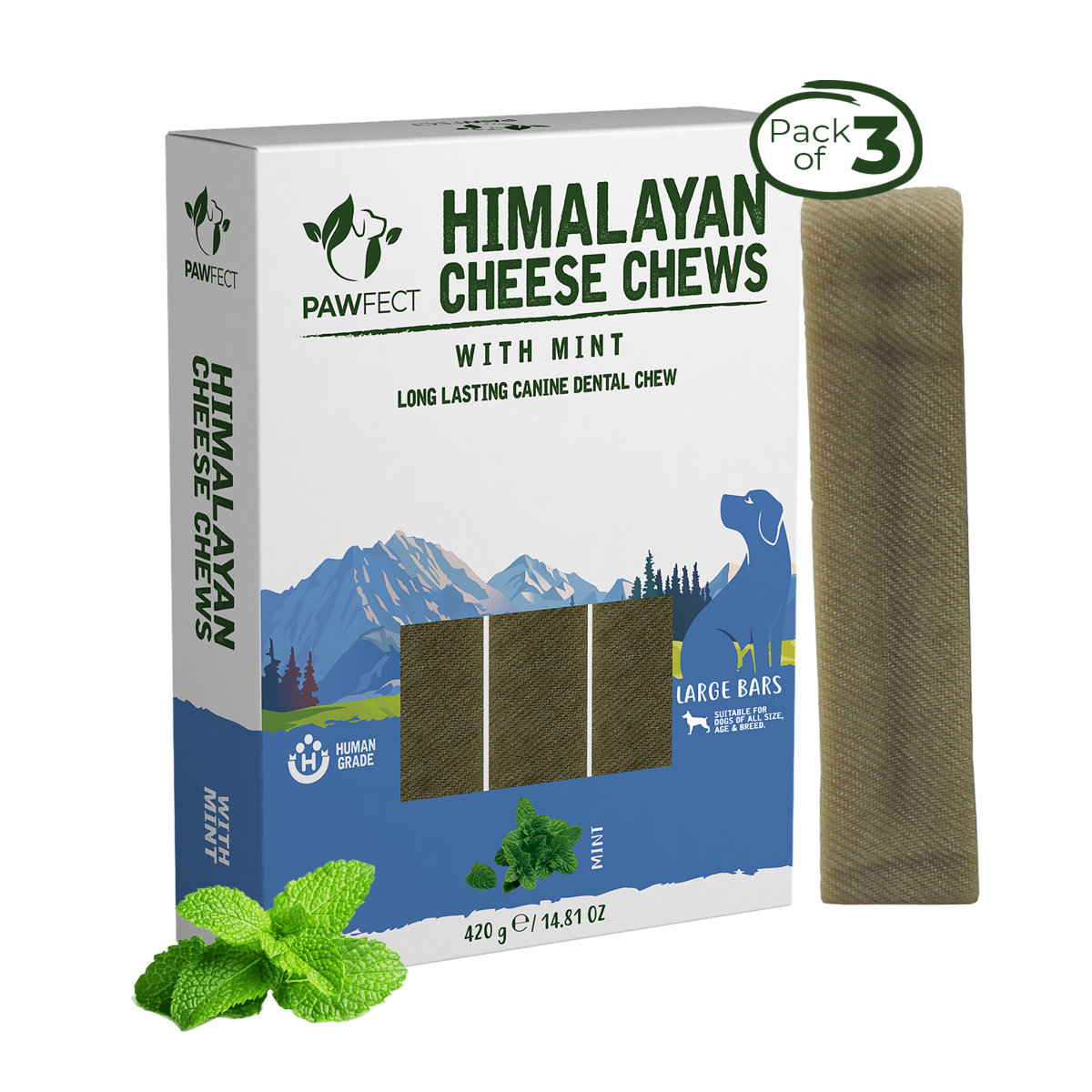 Pawfect Himalayan Cheese Dental Chews Yaks, Puff Bites & Peanut Butter