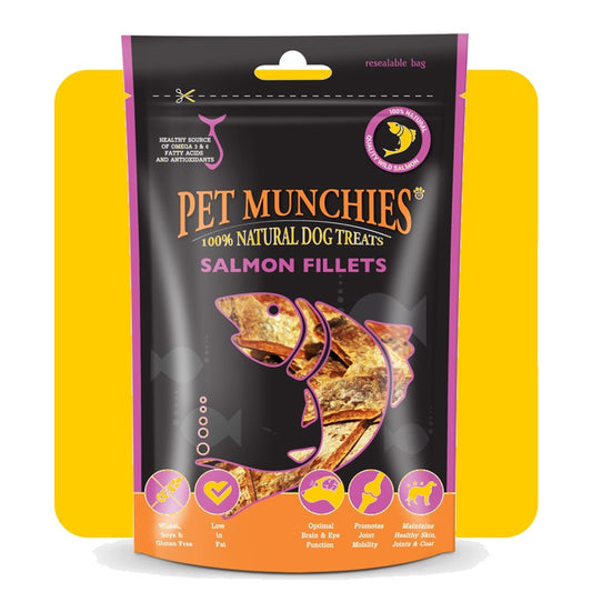 Pet Munchies Natural Salmon Fillets - 90g