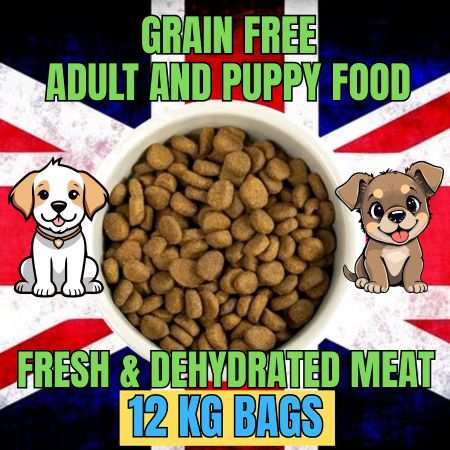 The Delicious Dog Food Company Grain Free Chicken, Lamb & Salmon Adult & Puppy Food 12kg