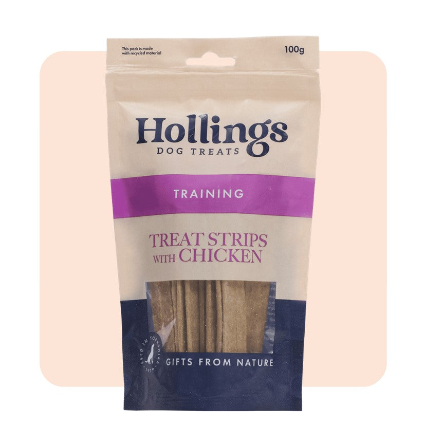 Hollings Treat Strips With Chicken - 100g