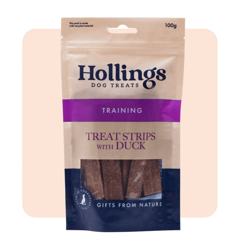 Hollings Treat Strips With Duck - 100g