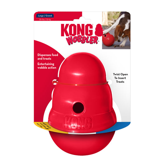 KONG Wobbler Treat Dispenser - 2 Sizes