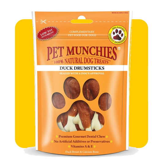 Pet Munchies Natural Duck Drumsticks - 100g