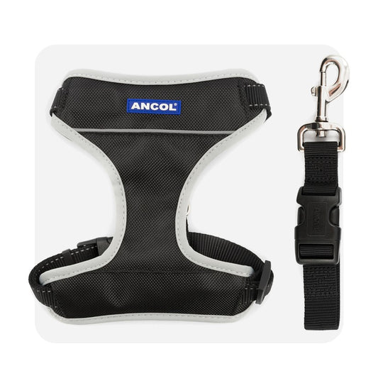 Ancol Travel Harness Black