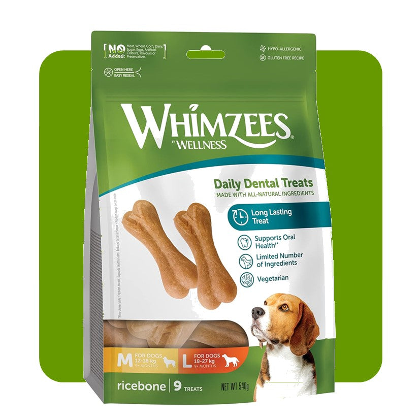 Whimzees Ricebone Dental Dog Chews