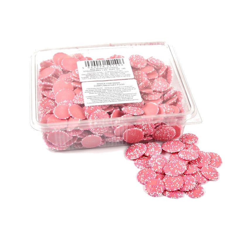 Monster Choc Chocolate Strawberry Disks - 1kg