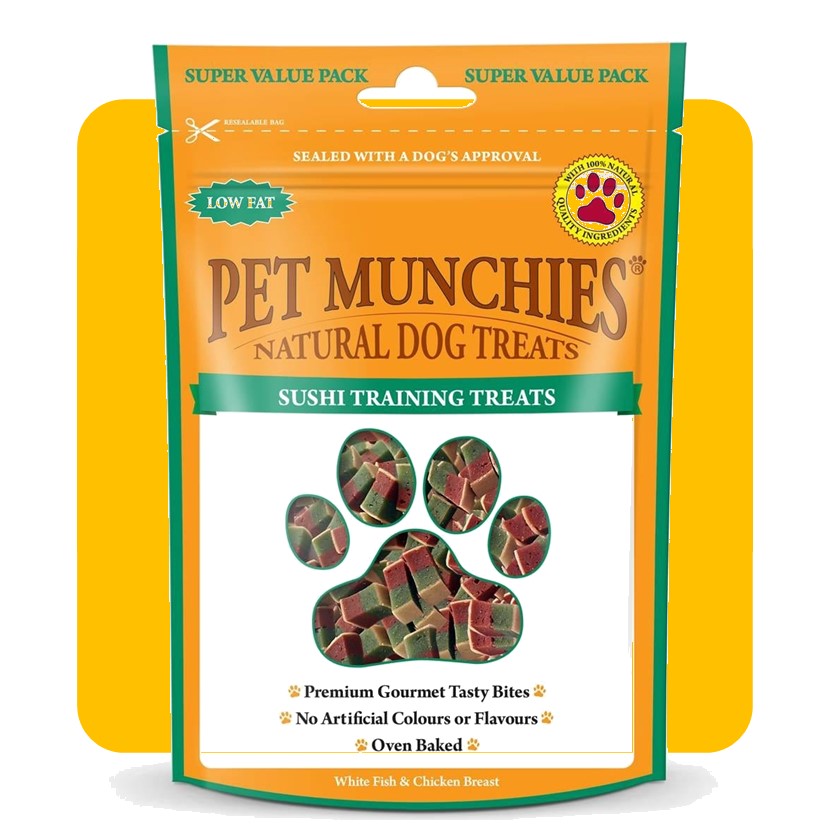 Pet Munchies Natural Sushi Training Treats - 150g