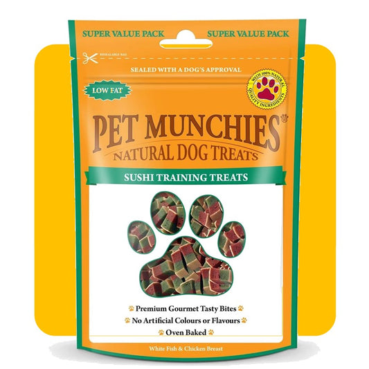 Pet Munchies Natural Sushi Training Treats - 150g