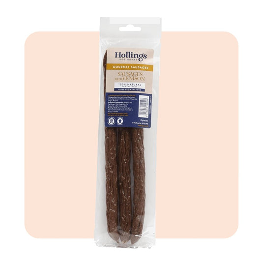 Hollings Sausages With Venison - 3 Pack