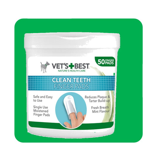 Vets Best Dental Finger Wipes