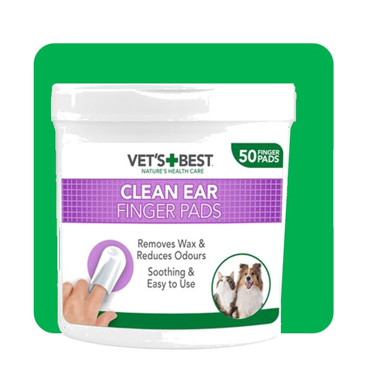 Vets Best Ear Cleaning Finger Pads - 50 Pack