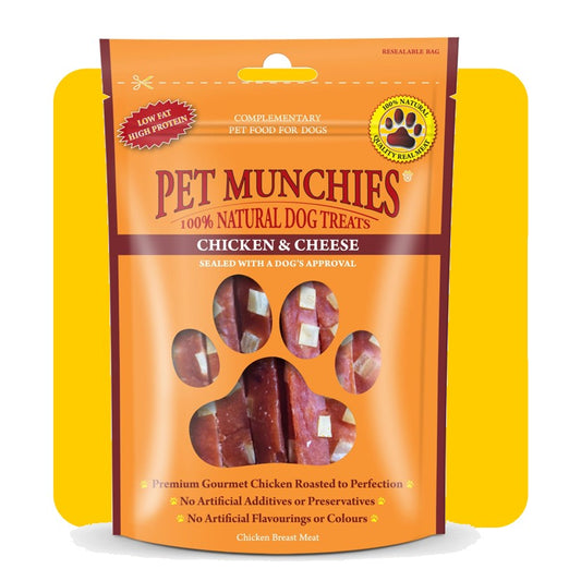 Pet Munchies Natural Chicken & Cheese - 100g