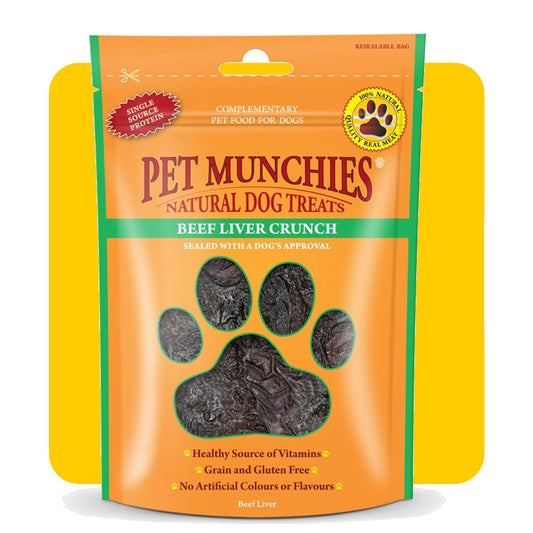 Pet Munchies Natural Beef Liver Crunch - 90g