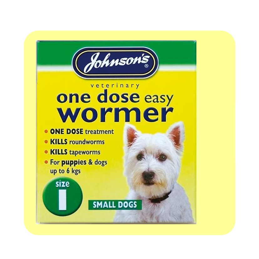 Johnsons One Dose Easy Wormer Size 1 - 4 Tablets