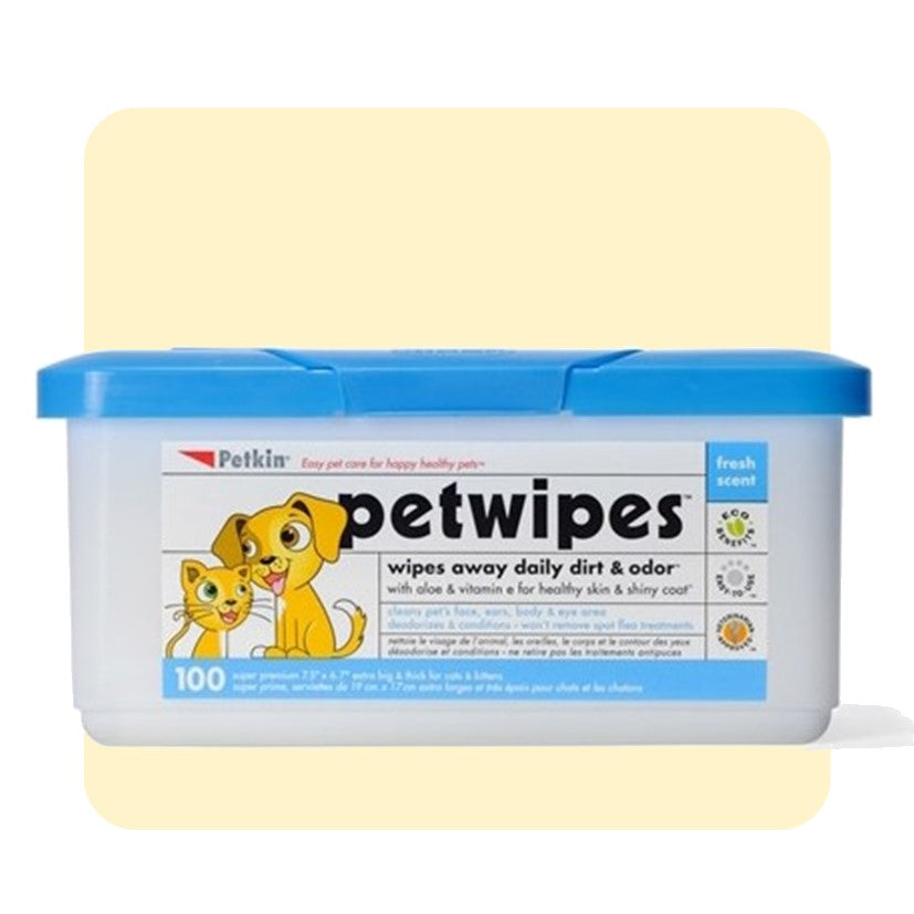 Petkin Pet Wipes - 100 Pack