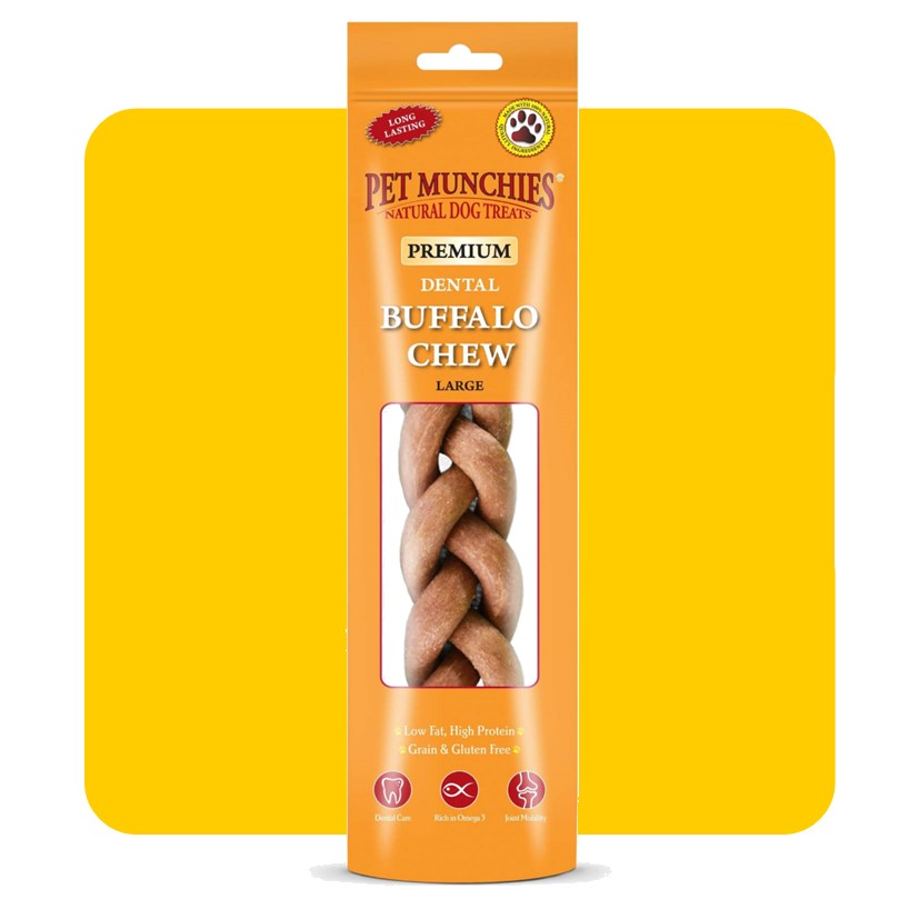 Pet Munchies Buffalo Hide Dental Chew